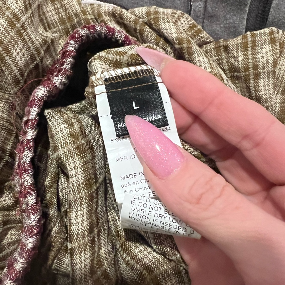 Boutique Embellished Patchwork Pants, Large NWOT … - image 8